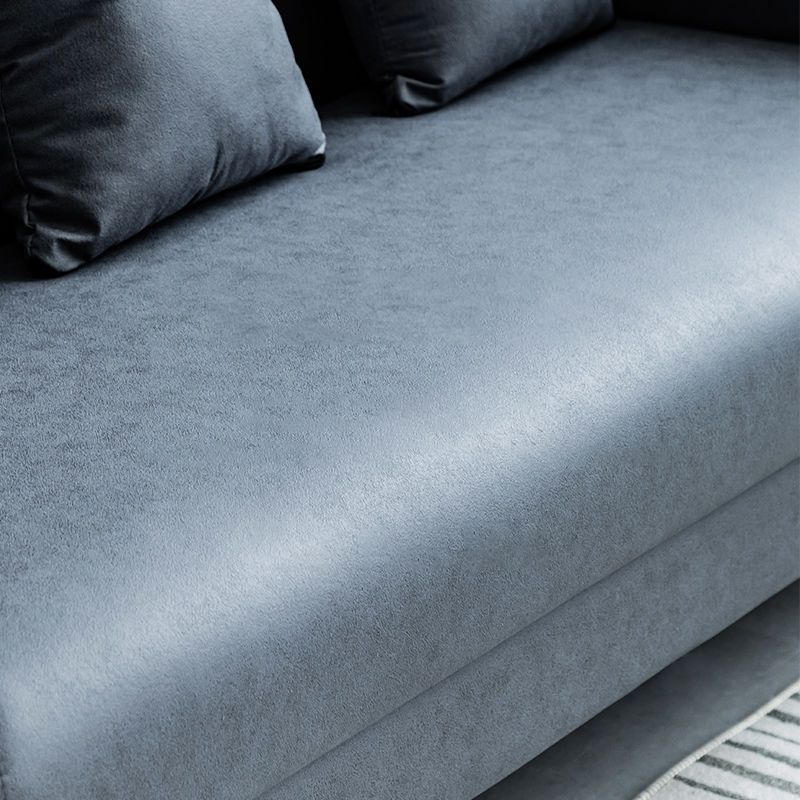 Faux Leather 3-seater Sofa Tuxedo Arm Stain Resistant 23.62" Wide