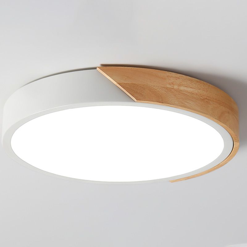 Plafonnier LED de Style macaron moderne, luminaire de plafond géométrique en fer pour chambre à coucher
