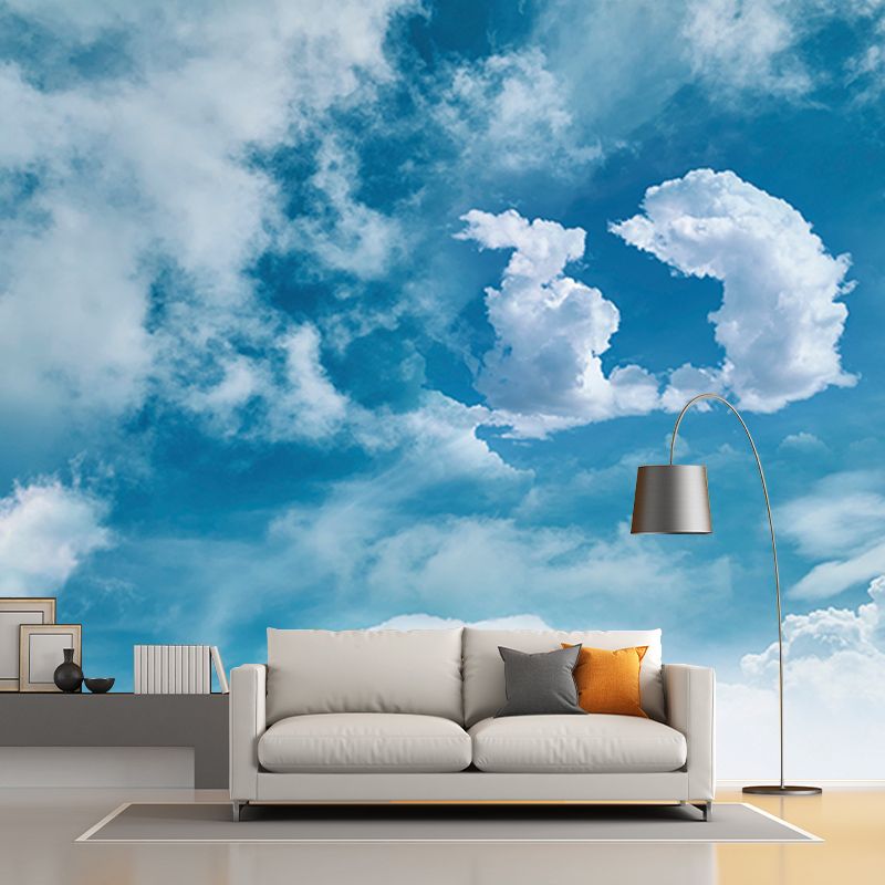 Contemporary Home Decor Sky Mural Decal Customized Wall Covering for Gust Room