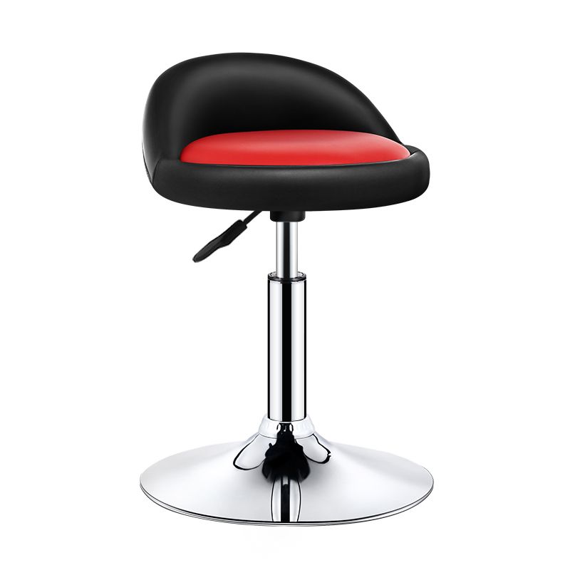 Modern Rotatable Adjustable Counter Stool Steel Cashier Bar Stool with Cushion and Pedal