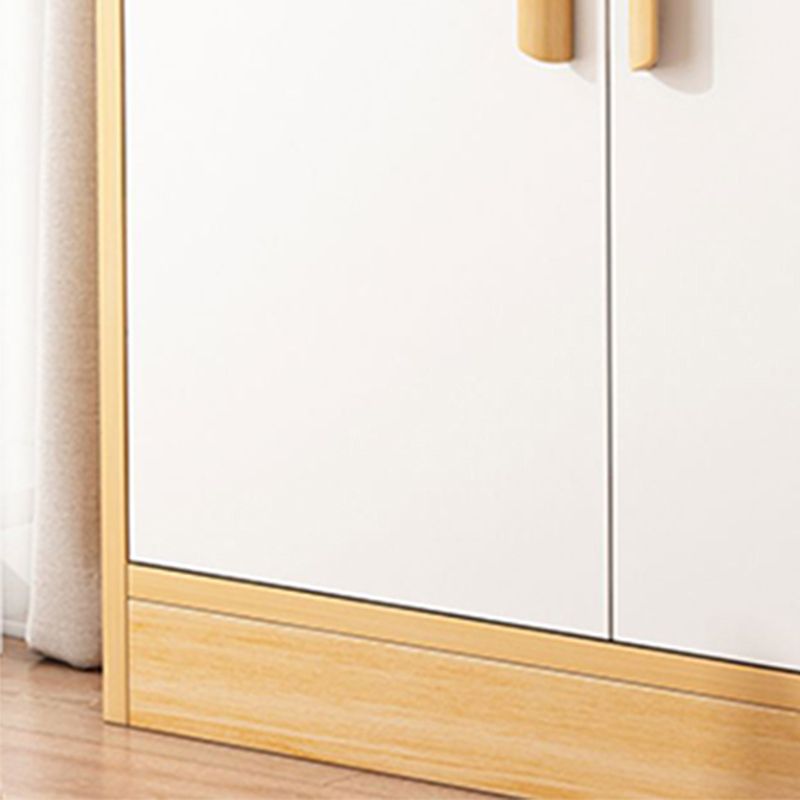 Modern Rectangle Accent Cabinet Bar Pulls Accent Cabinet with Drawer