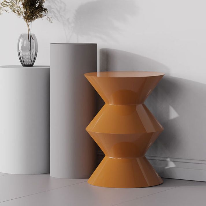 17.75" Tall Mid-century Side End Table Pedestal Round Sofa Side Accent Table