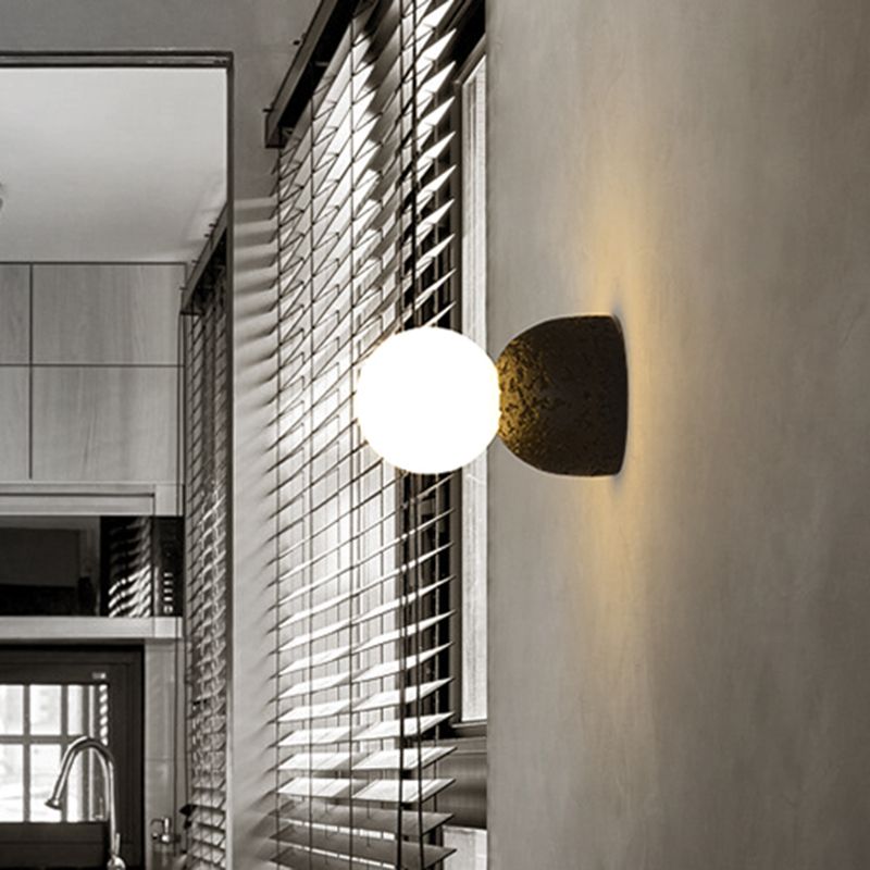 Resin-Cement Bell Wall Sconce Lamp Modern Style Single-Bulb Wall Lighting Fixture