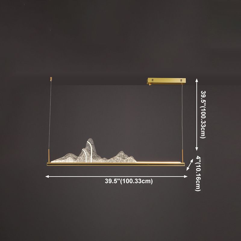 Nordic Modern Dining Island Light Kitchen LED Ceiling Hanging Light Fixture