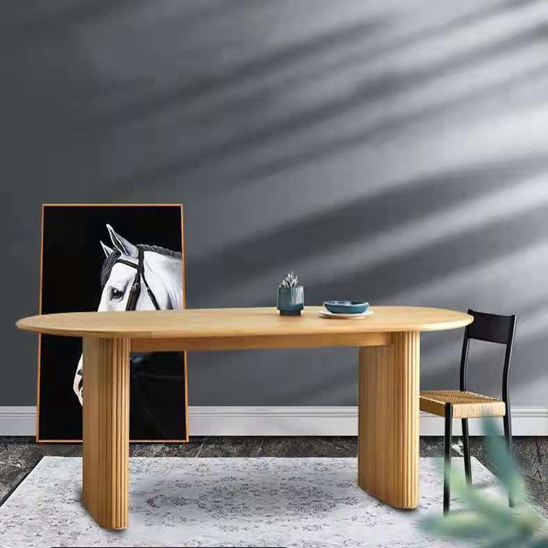 Solid Wood Dinner Table Contemporary Style Dining Table Home Kitchen Desk