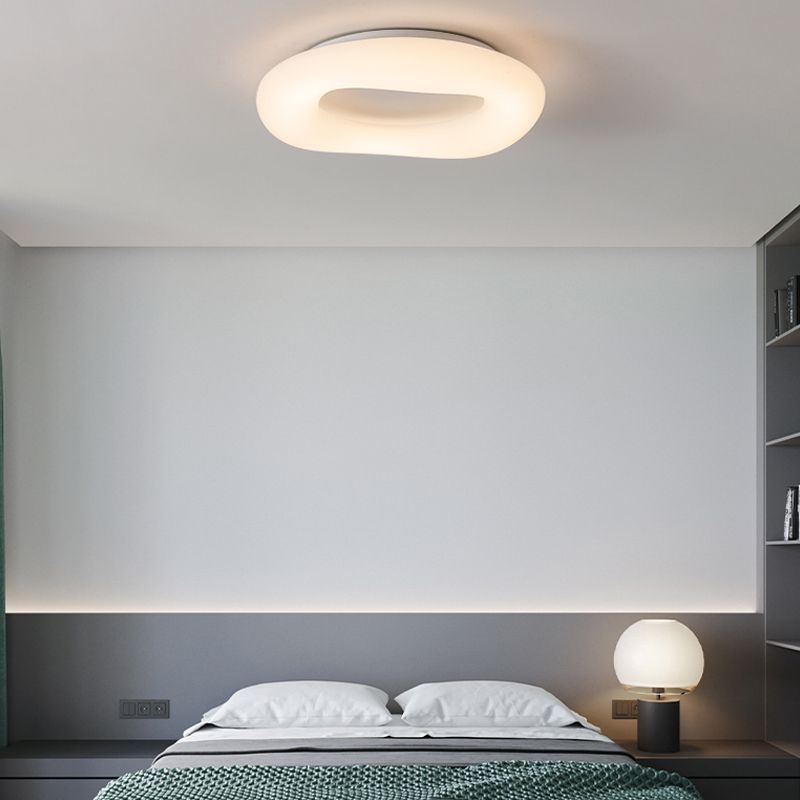 Plafonnier LED circulaire de Style nordique, luminaire décoratif de plafond, idéal pour une chambre à coucher