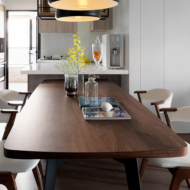 Rectangle Modern Dining Table Solid Wood Dining Table for Dining Room