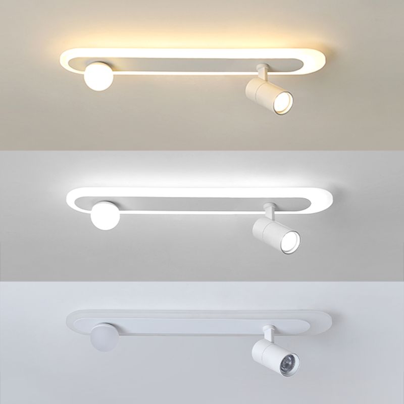 Moderne inbouwverlichting LED-railverlichtingsarmaturen Wit slaapkamerlicht Restaurantlicht