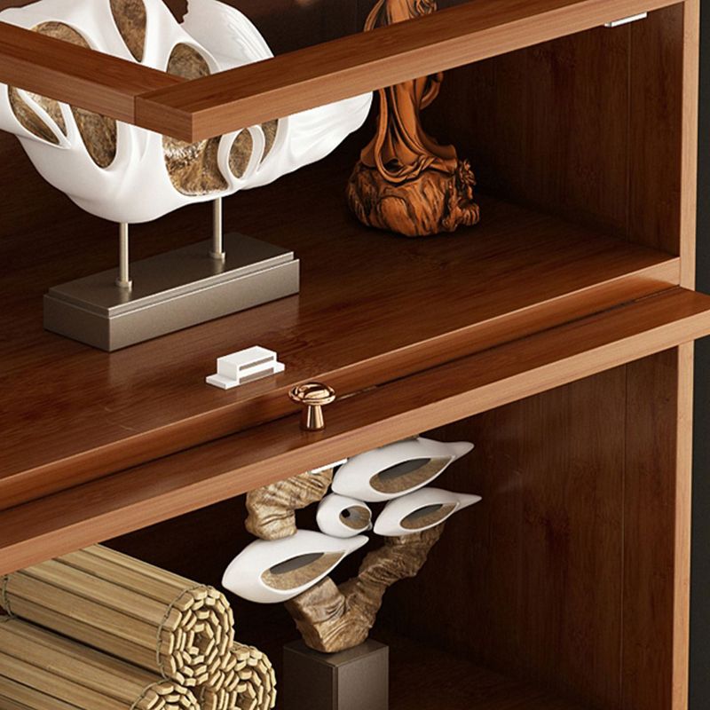 Urban Shelf Bookcase Engineered Wood Book Shelf with Cabinets for Study Room