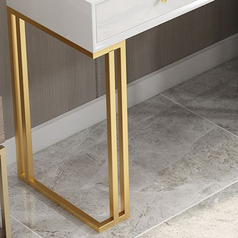 Glam Makeup Counter 18.11" Wide Vanity Tables with 2 Storage Drawers