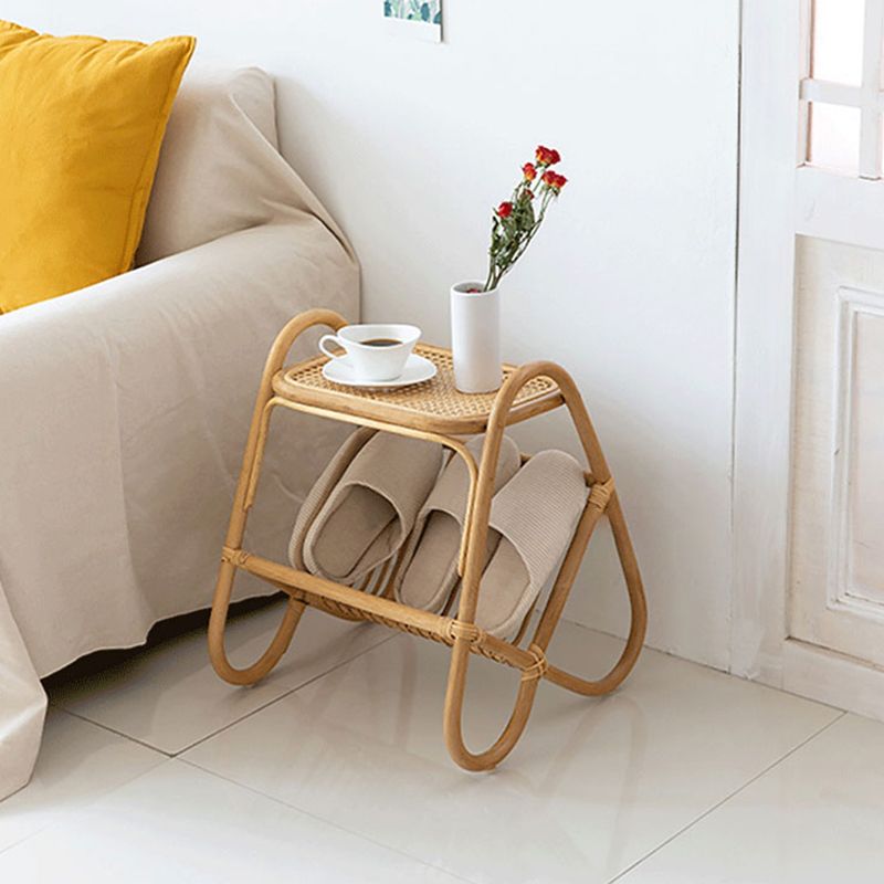 Wooden Sofa Side Accent Table Asian Style Living Room Side End Snack Table