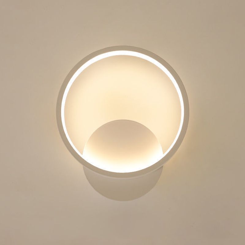 Modern Simple Wall Mount Light LED Wall Sconce Light with Silica Gel Shade for Bedroom