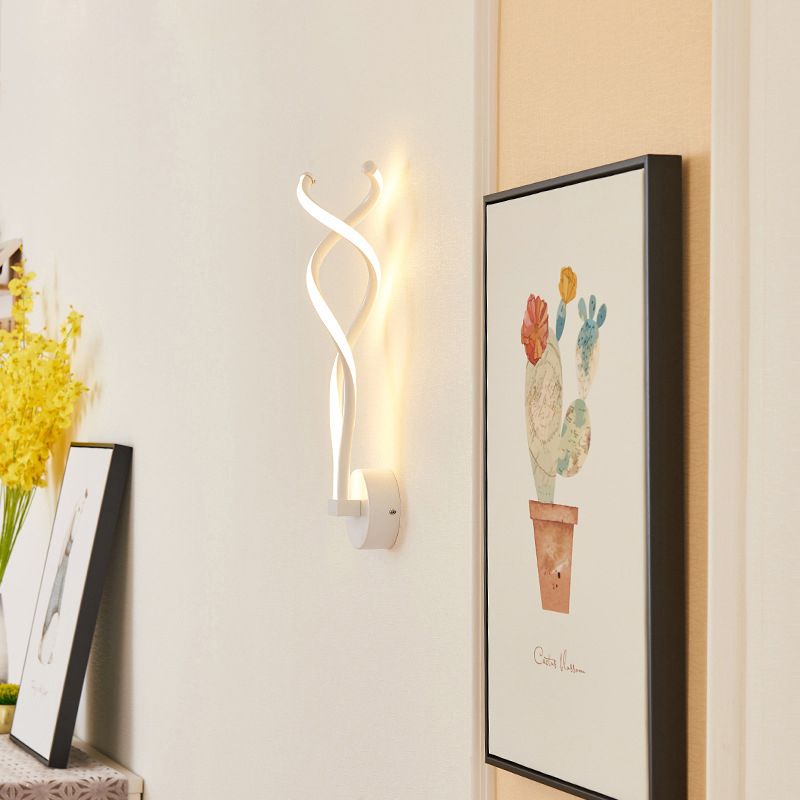 Modern Minimalist Style Linear Wall Sconce Lighting Acrylic Wall Mount Light for Living Room