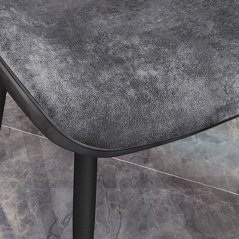 Minimalist Style Wingback Parsons Chairs Armless Dining Chairs for Kitchen