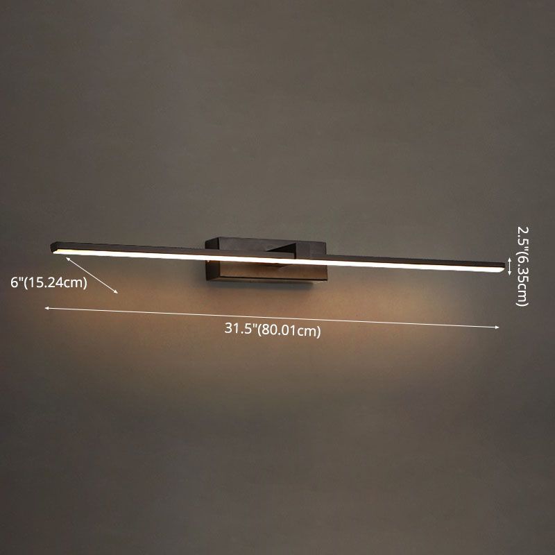 Moderne minimalistische lineare LED -Wandlampenmeldeslampe mit Acrylschatten