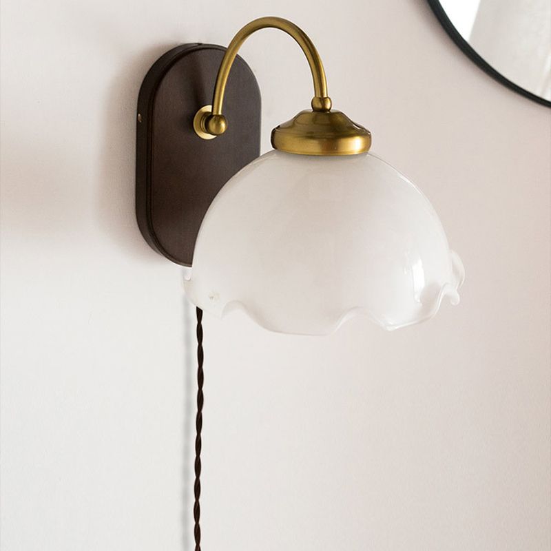 Éclairage mural géométrique en bois style contemporain 1 luminaire mural lumineux