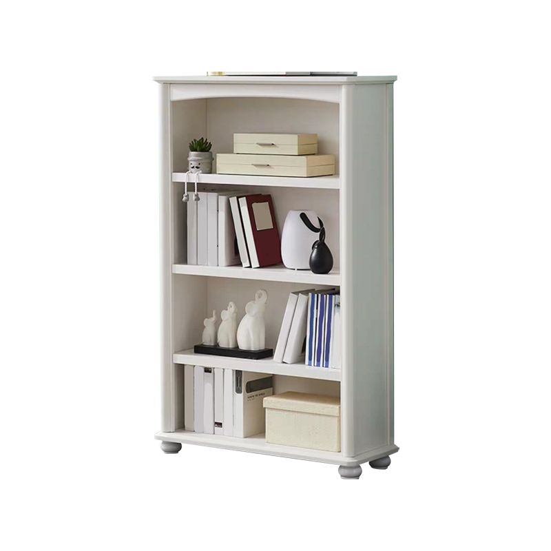 Wooden Closed Back Bookcase Contemporary Standard Bookshelf with Shelves