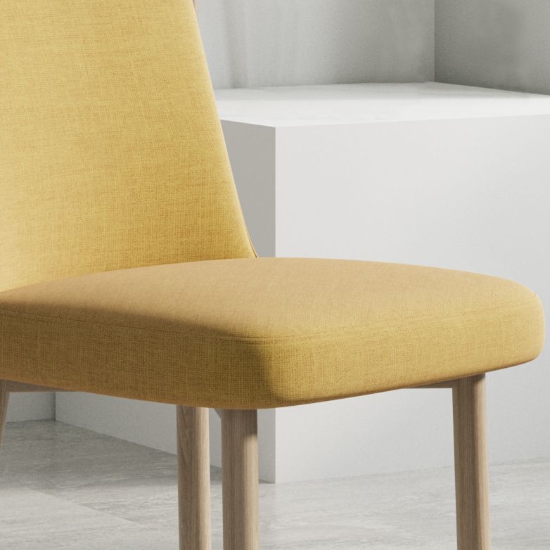 Sedia da interno a base di legno 16 '' sedia parsons larga con 4 gambe per il ristorante