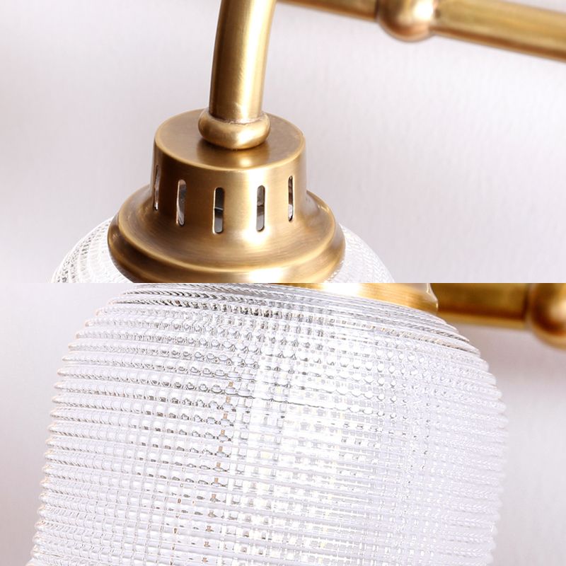 Traditionelle Einfachheit Schüssel Waschtischleuchten Glaswandhalterung Leuchte für Badezimmer