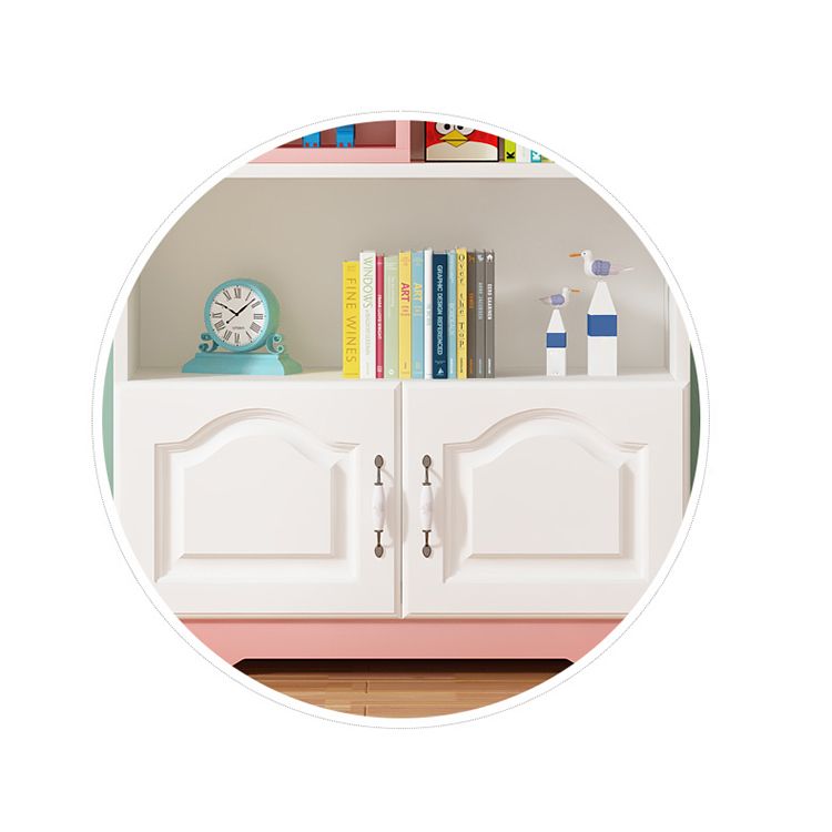 Scandinavian Standard Kids Bookcase Manufactured Wood Shelf in Matte