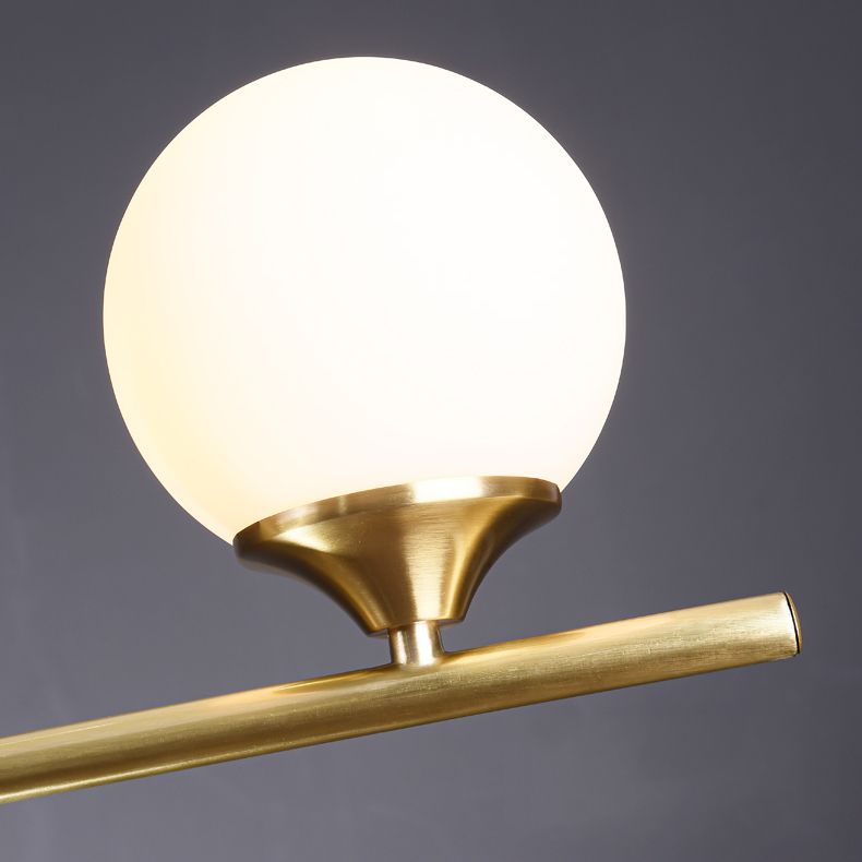 Contemporary Style Spherical Island Lighting Ideas Glass Island Lights