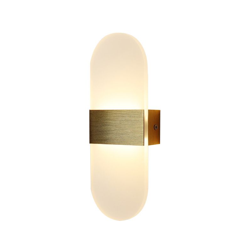 Modern LED Monte a parete Luce minimalista Sconcetto muro con ombra acrilica per il corridoio