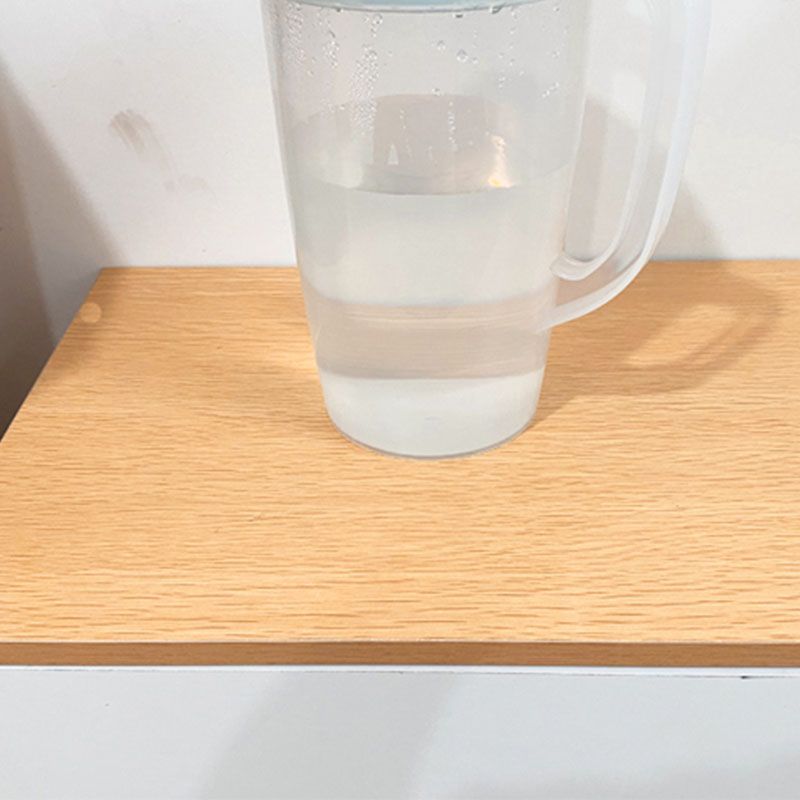 12" W Modern Wooden Bookcase Closed Storage Bookshelf with Doors