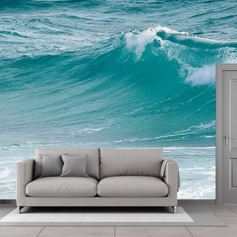 Photography Sea Mural Wall Covering for Living Room Eco-friendly for Decoration