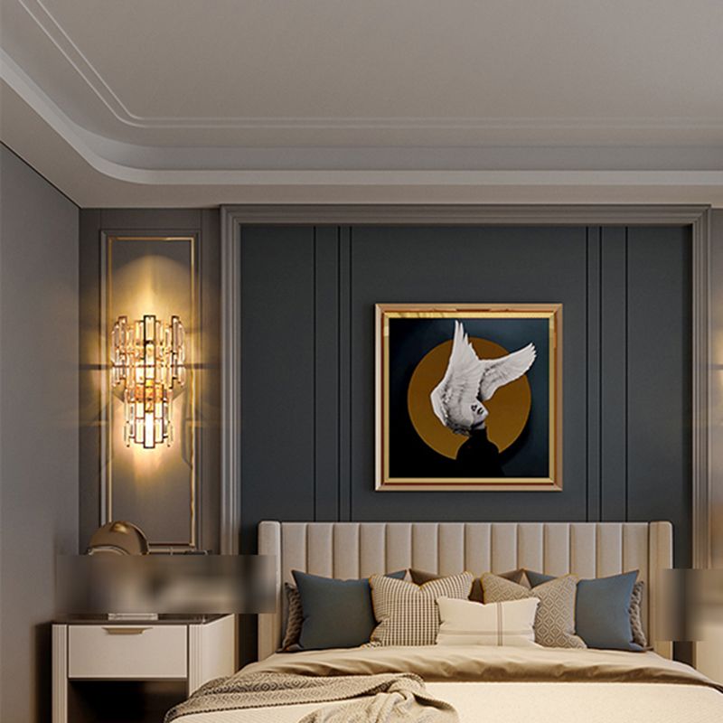 Contemporary Style Geometry Shape Wall Lights Crystal Wall Mount Lights
