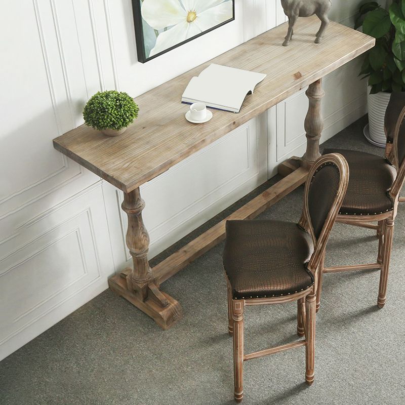 1/3/4 Pieces Bar Stool and Table Set Rectangular Pub Table Set for Home