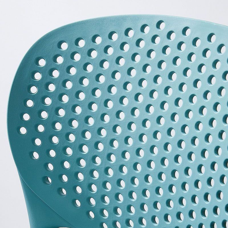 Contemporary Stackable Colorful Counter Stools Plastic Armless Indoor Bar Stool