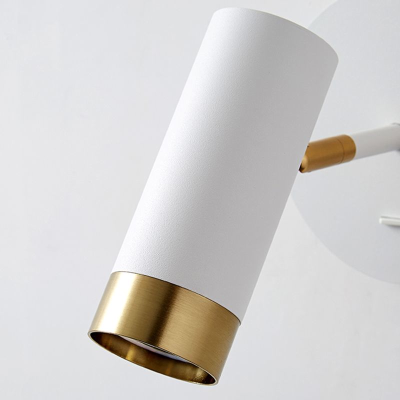 Éclair mural de lecture à demi-cylindre en métal