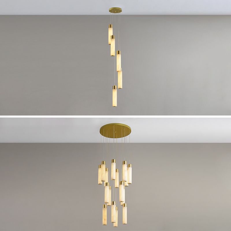 Techo de lámpara LED de mármol contemporánea para el salón de la sala de estar