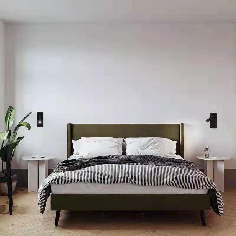 1-Light Cylinder Wall Mount Light Modern Style Metal Reading Wall Lamp
