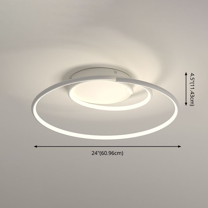 Montaje de aluminio LED de led Moderno 1 Luz de techo de luz para dormitorio