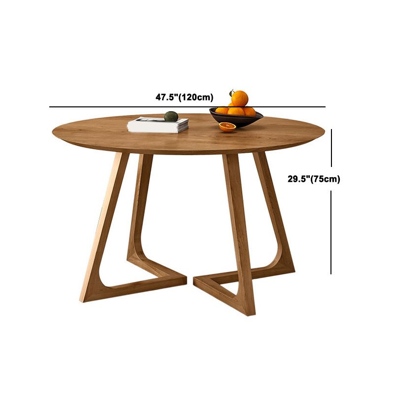 Modern Style Round Wood Table Set 1/2/4/7 Pieces Dining Set for Kitchen