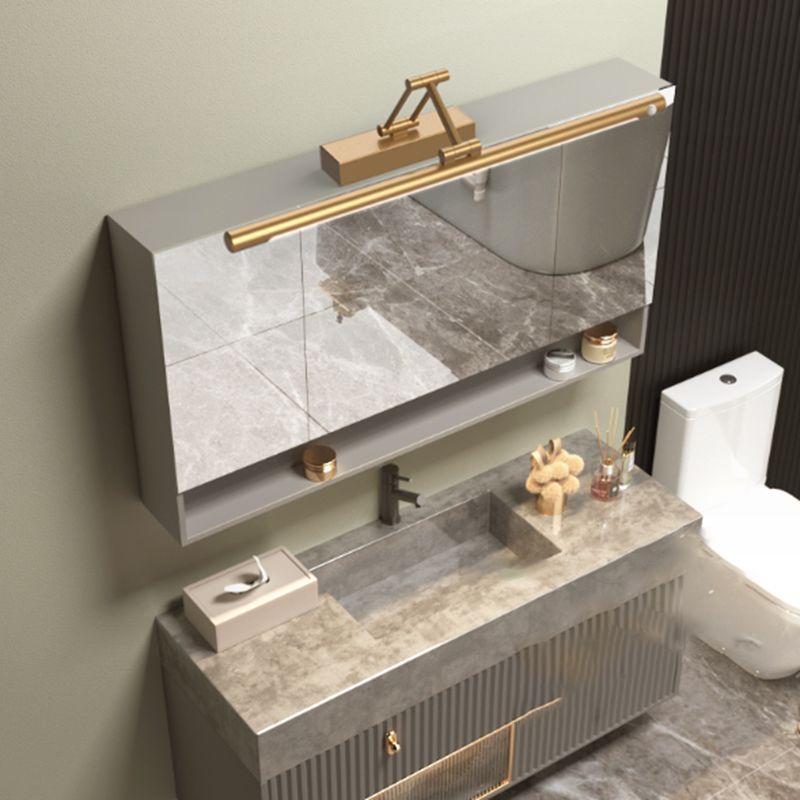 Minimalism Vanity Lighting Adjustable Wall Light Fixture with Metal for Bathroom