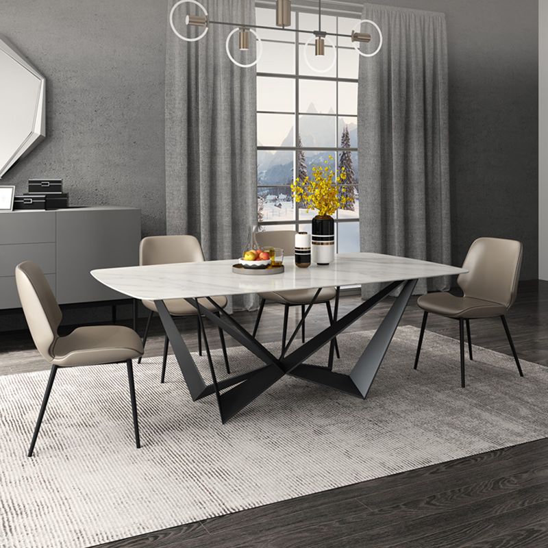 Contemporary 1/4/5 Pieces Dining Room Set Sintered Stone Dining Table Set