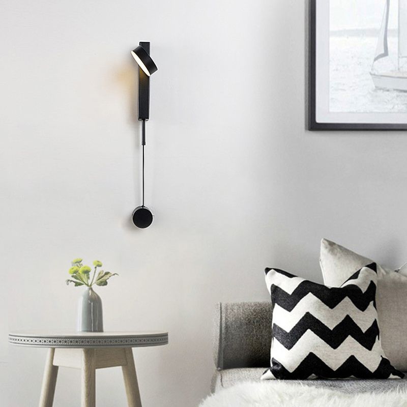 Modern Metal Rotatable Wall Light Geometric 8.5" High LED Wall Sconce for Living Room