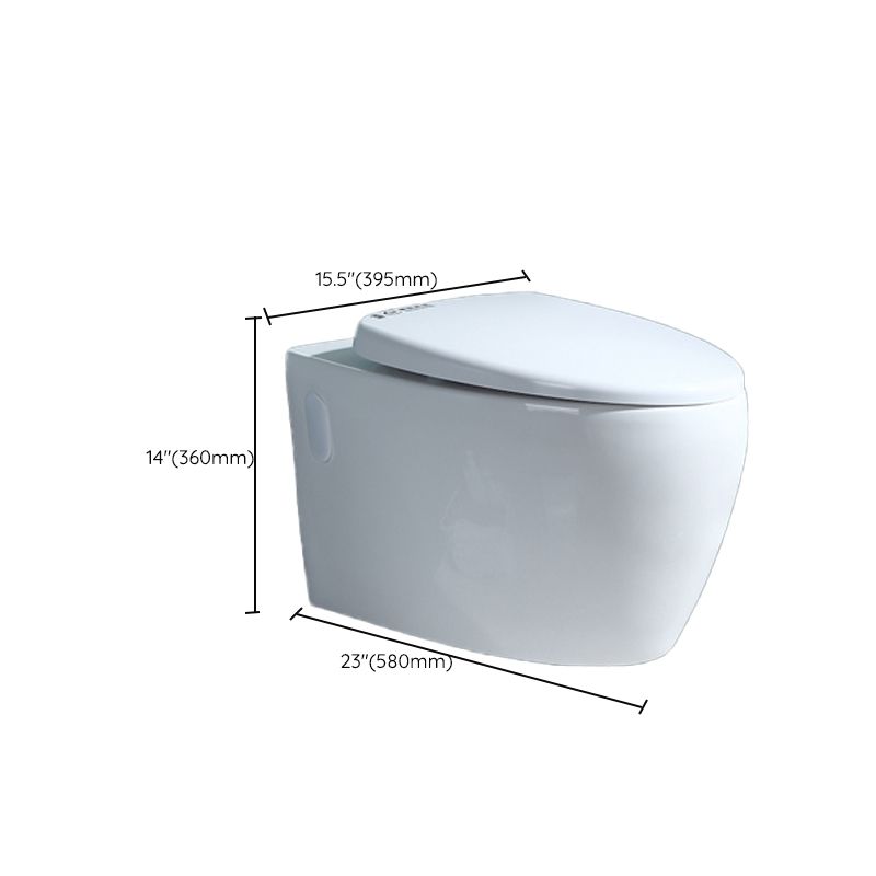 Wall Mount Modern Urine Toilet All In One Single Flush Porcelain Toilet