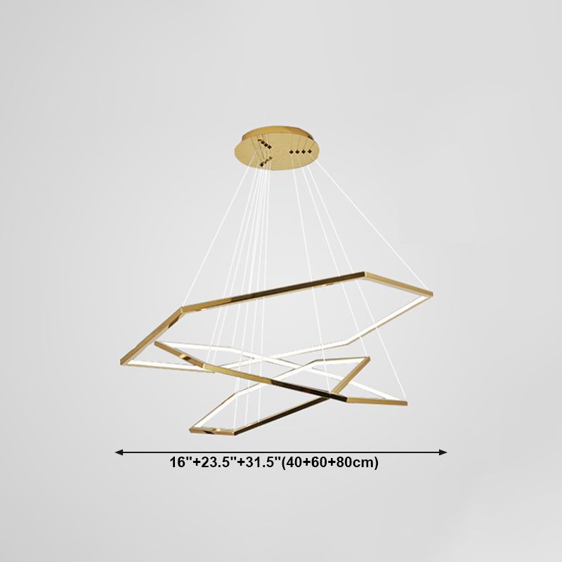 Modern Style Hanging Lights Multi-layer Chandelier for Living Room Dining Room