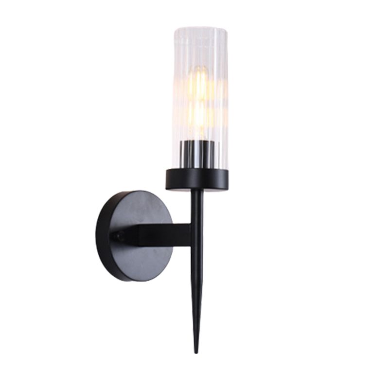 Modern Cylinder Wall Light Glass Wall Light Fixture for Bedroom