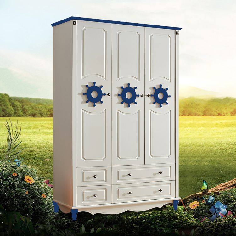 Manufactured Wood Storage Cabinet Coastal Cabinet with Drawers