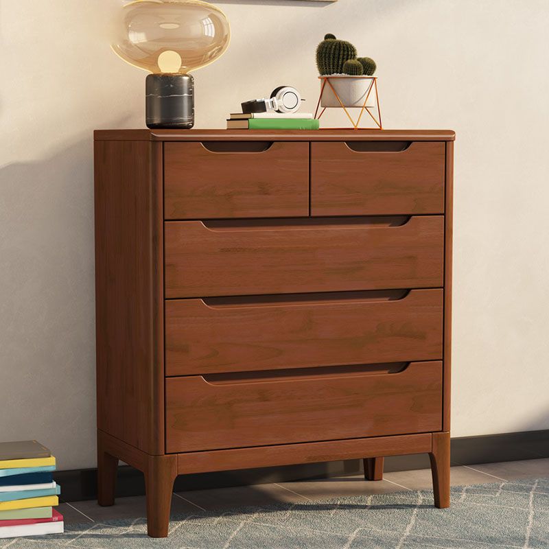 Contemporary Storage Chest Dresser Solid Wood Dresser with 5/6/7 Drawers