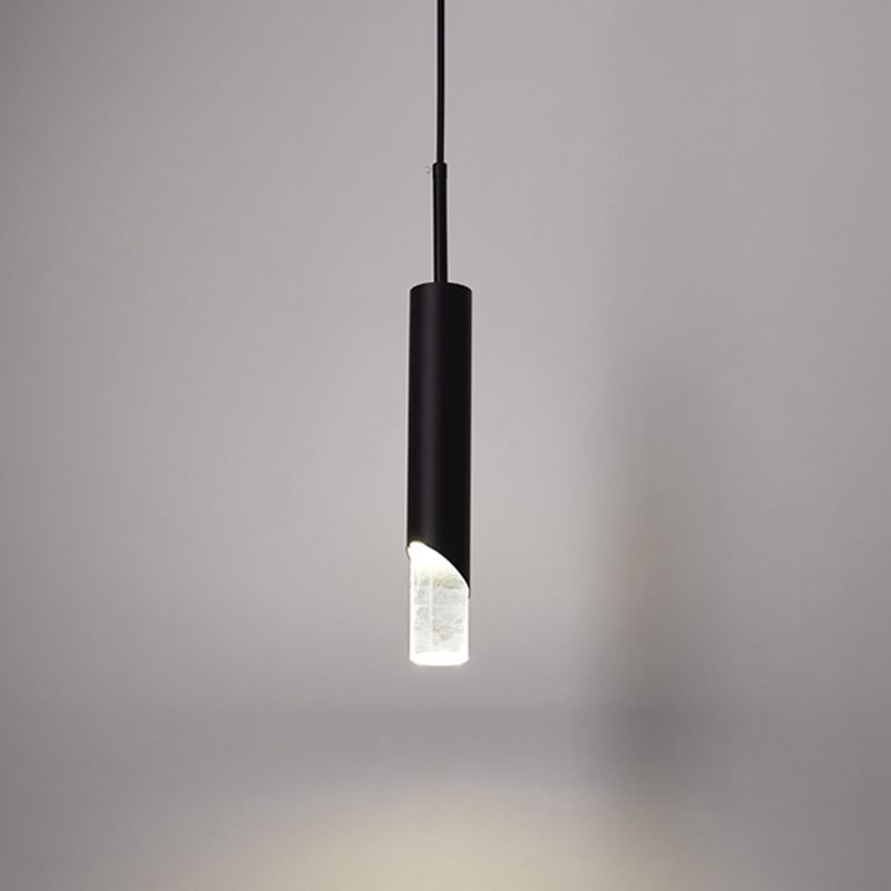 Modern Minimalist Style Tubes Pendant Lighting Fixtures Acrylic 1 Light Ceiling Lamp