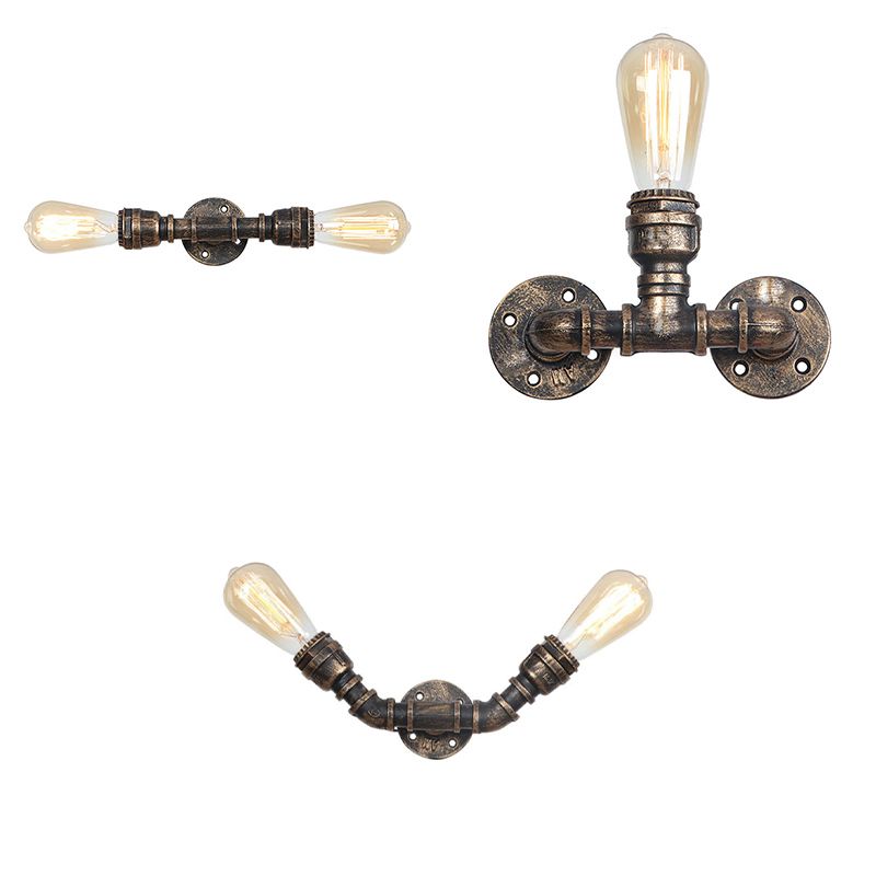 Industrial Style Wall Lighting Fixtures Metal Mutil Light Wall Mounted Light Fixture