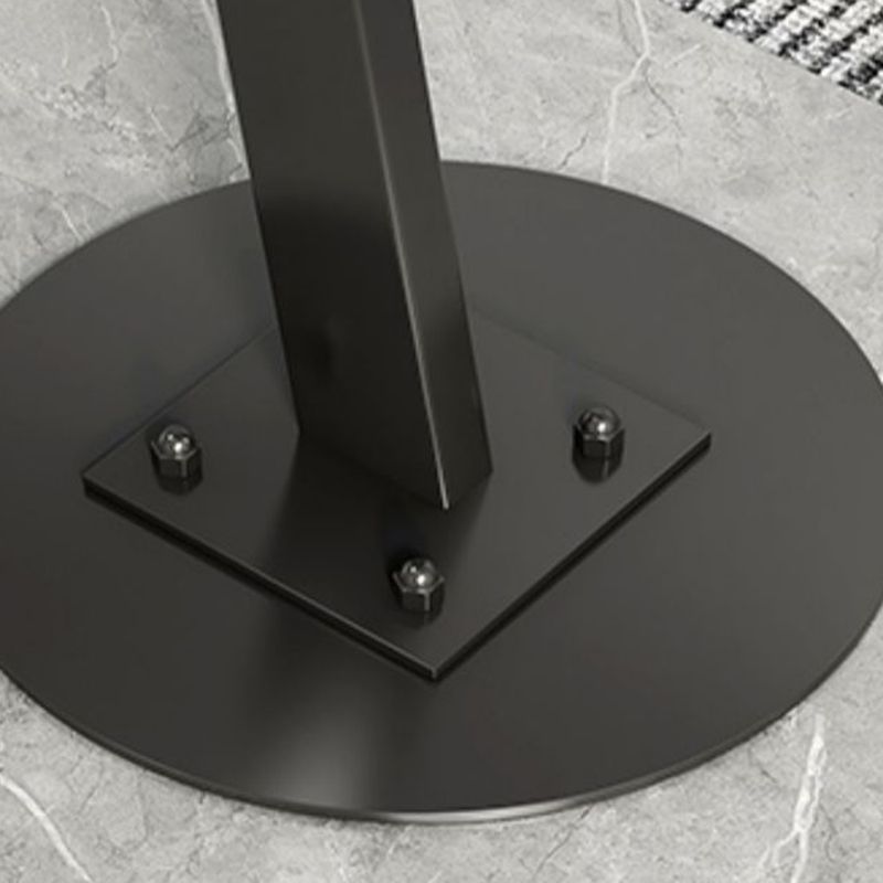 Modernistic Living Room Double Tier Geometric with Storage Pedestal Side Table