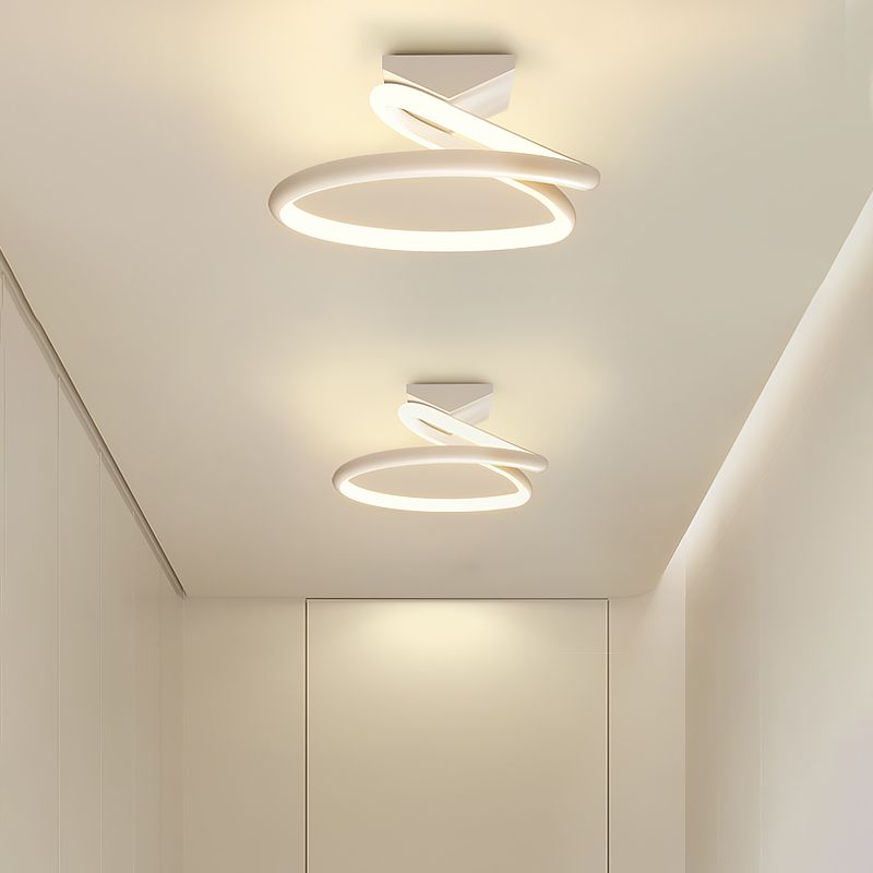 Plafonnier encastré à LED de simplicité de lumière montée au plafond de cercle en métal