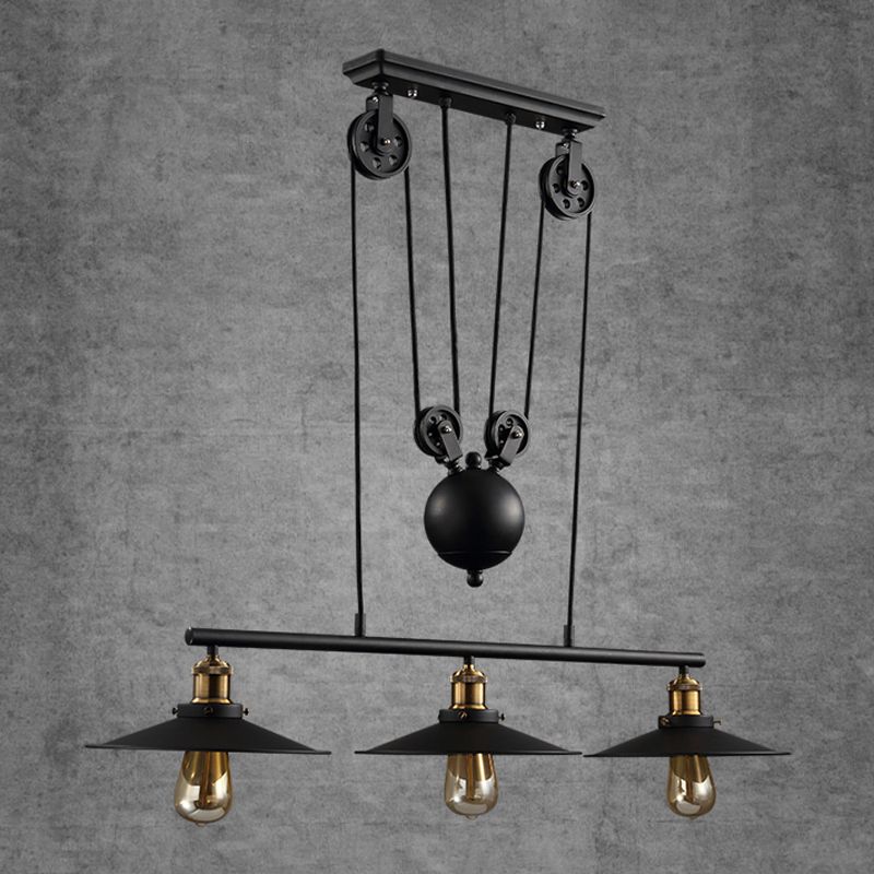 American Industrial Style Pendant Light Vintage Hanging Light for Bar Living Room