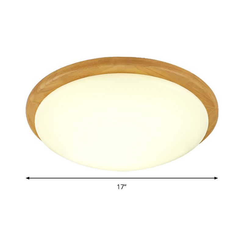 Plafonnier blanc de style japonais pour étude plafonnier acrylique à dôme blanc chaud